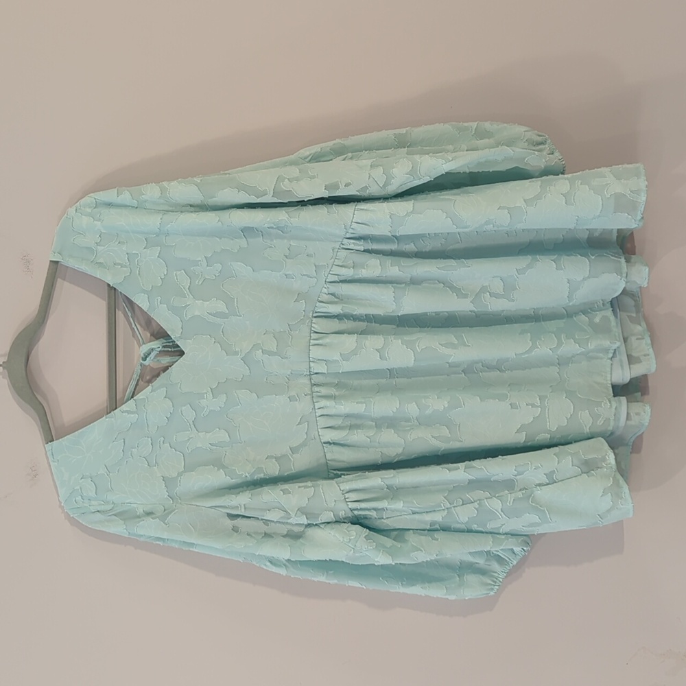 Lane Bryant Top Flowy Mint Green size 18/20